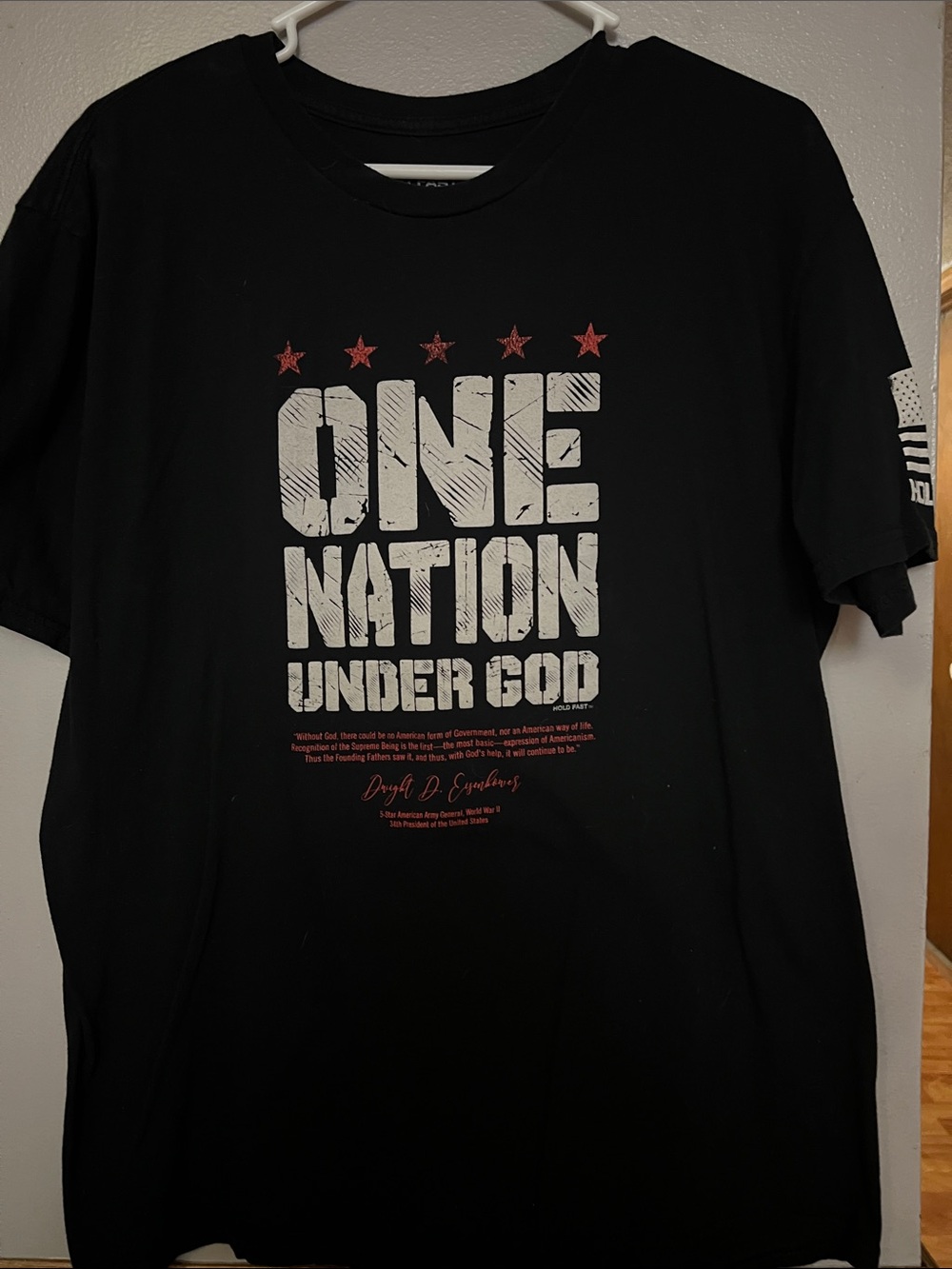 Black "One Nation Under God" Graphic T-Shirt